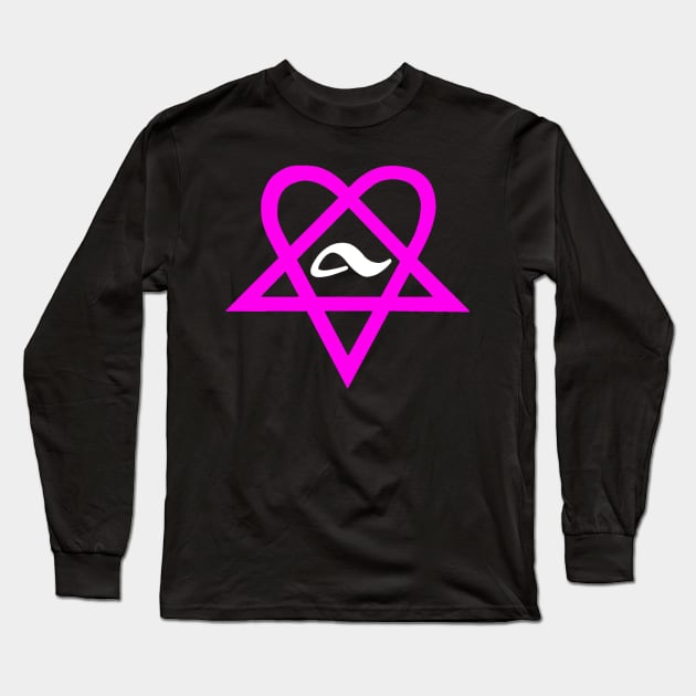 Bam Margera Adio Him Heartagram Long Sleeve T-Shirt by The_Shape